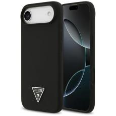 Guess - Guess iPhone Air Mobilskal MagSafe Silikon Triangle Logo - Svart