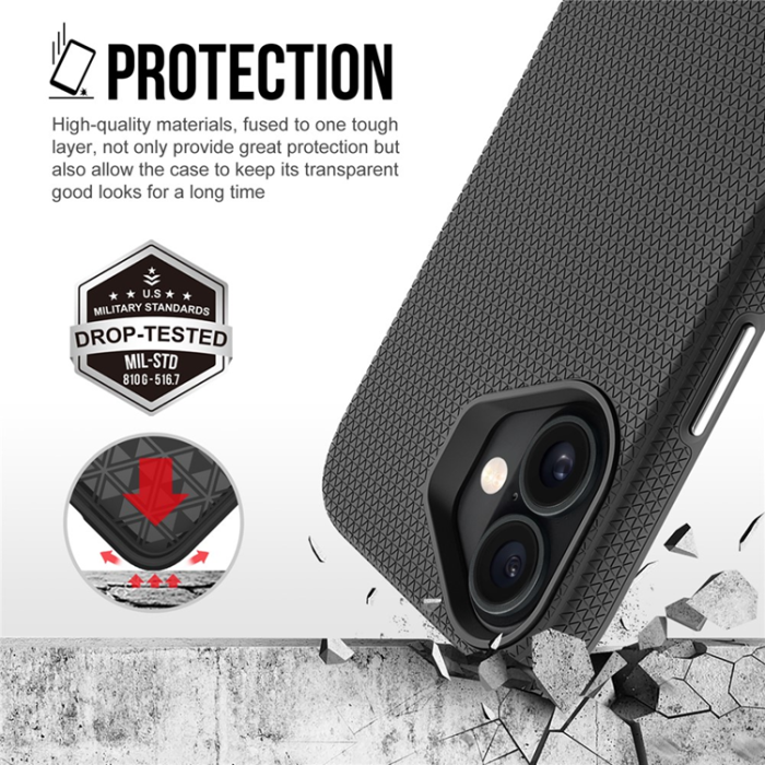 A-One Brand - iPhone 17 Mobilskal MagSafe Protective TPU+PC - Svart
