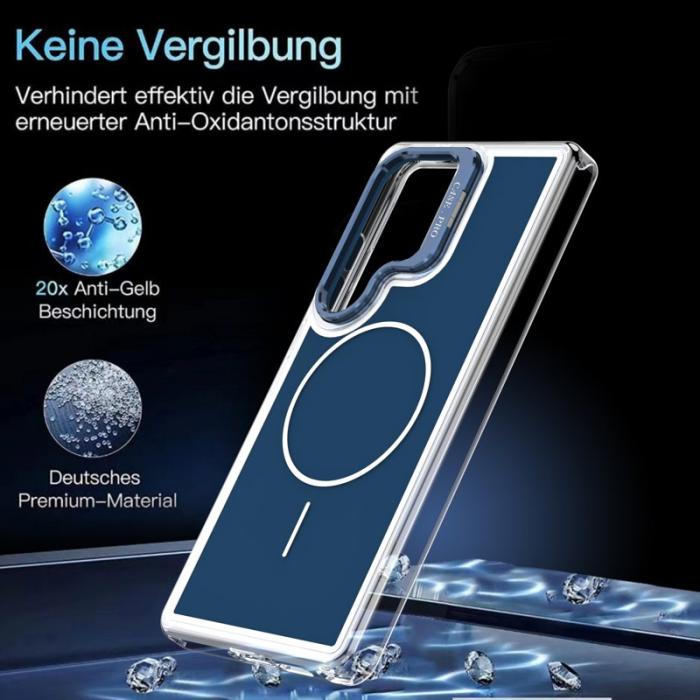 OEM - Mobilskal för Samsung Galaxy S26 Ultra Magnetiskt Kickstand TPU - Blå