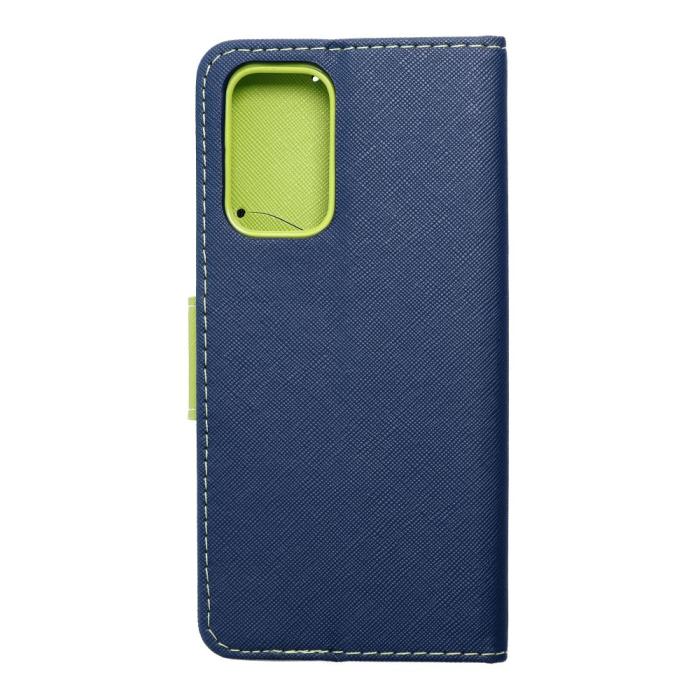 OEM - Fancy plånboksfodral för Samsung A23 5G marinblå / lime