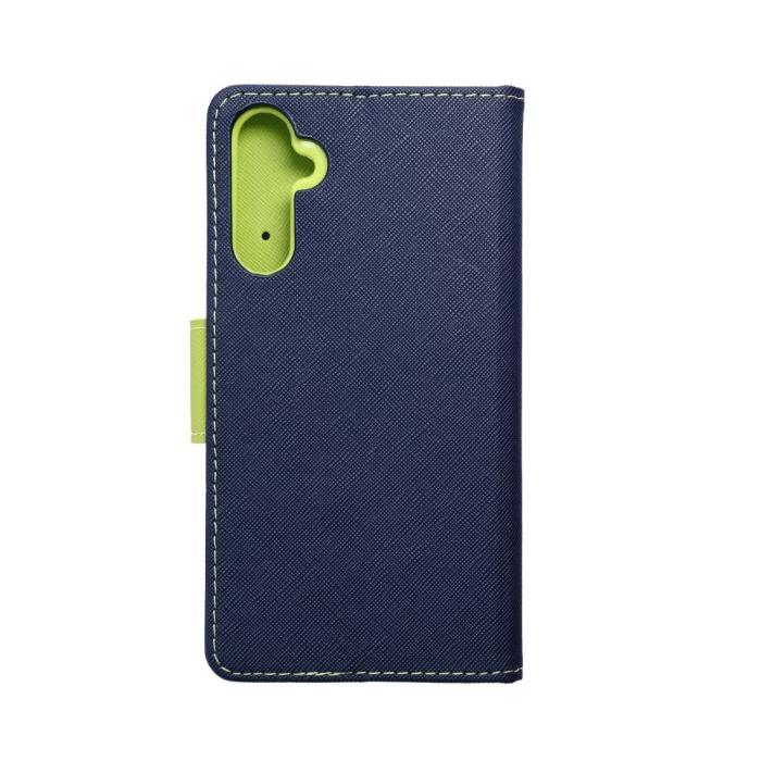 OEM - Fancy plånboksfodral för Samsung A34 5G marinblå / lime