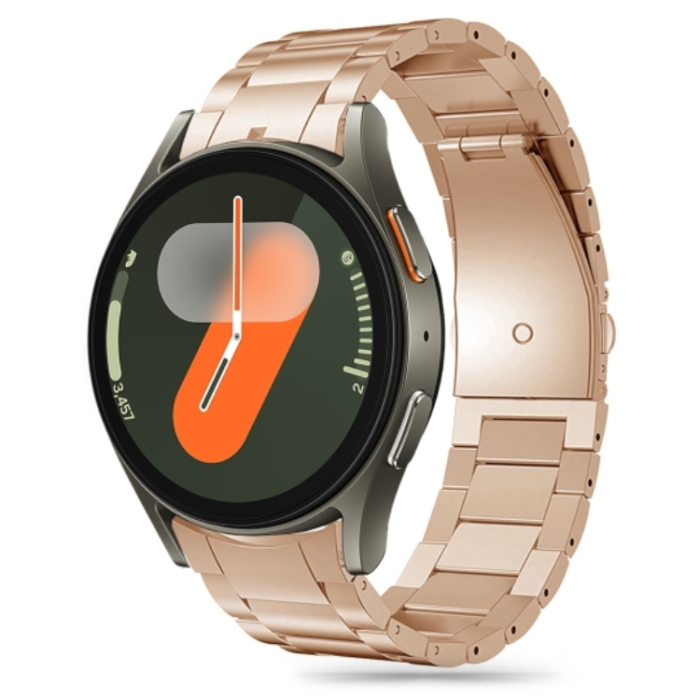 UTGATT - Galaxy Watch 4/5/5 Pro/6/7/FE Armband Stainless - Blush Guld