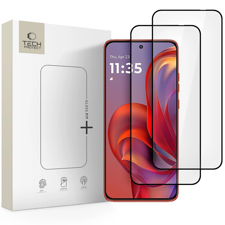 [2-Pack] Tech-Protect Motorola Edge 50 Neo Härdat Glas Skärmskydd Fit Plus | 5468 | AlltMobil