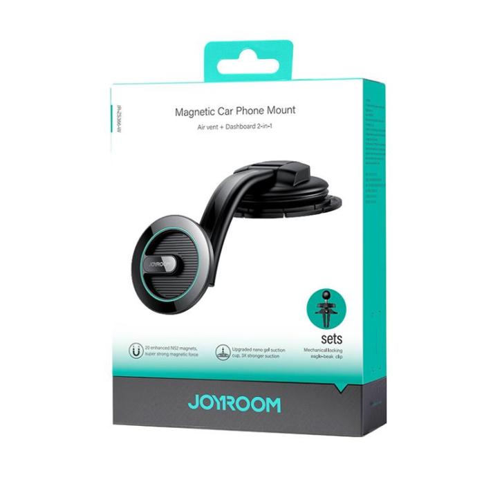 Joyroom - Joyroom Magnetisk Bilhållare För Sittbrunn, Instrumentbräda - Svart
