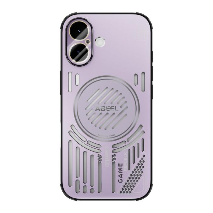 ABEEL - ABEEL Mobilskal till iPhone 17 Aluminium + PC + TPU Hål Kylning - Lila