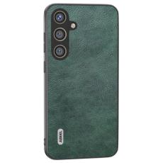 ABEEL - ABEEL Mobilskal till Samsung Galaxy S24 Litchi Textur PU L&auml;der Gr&ouml;n