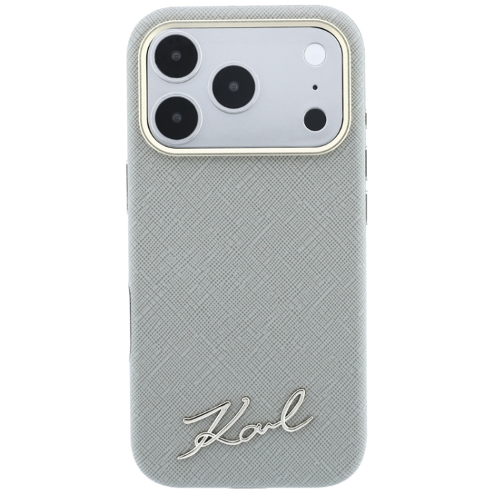 KARL LAGERFELD - Karl Lagerfeld Mobilskal För iPhone 18 Pro/17 Pro Magsafe Saffiano Small Script