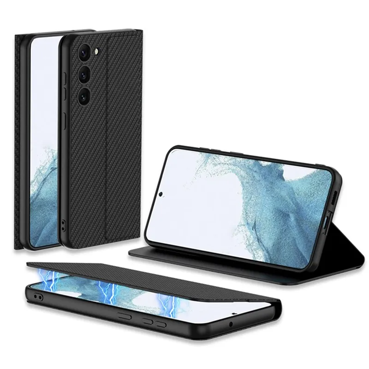 GKK Galaxy S23 Plus Mobilfodral Magnetic PU-Läder - Carbon | 2353 | AlltMobil