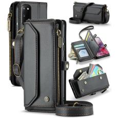 Caseme - CASEME Pl&aring;nboksfodral Konstl&auml;der f&ouml;r Samsung Galaxy S20 - Svart