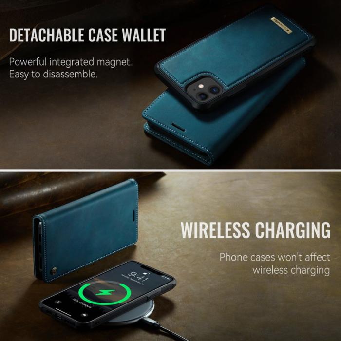 Caseme - CASEME C49 Mobilskal till iPhone 11 MagSafe RFID Blocker Läder Grön