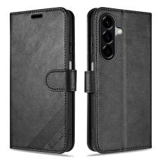 AZNS - AZNS Samsung Galaxy A17 Pl&aring;nboksfodral Anti-Scratch Konstl&auml;der - Svart