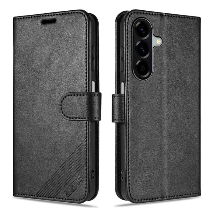 AZNS - AZNS Samsung Galaxy A17 Plånboksfodral Anti-Scratch Konstläder - Svart