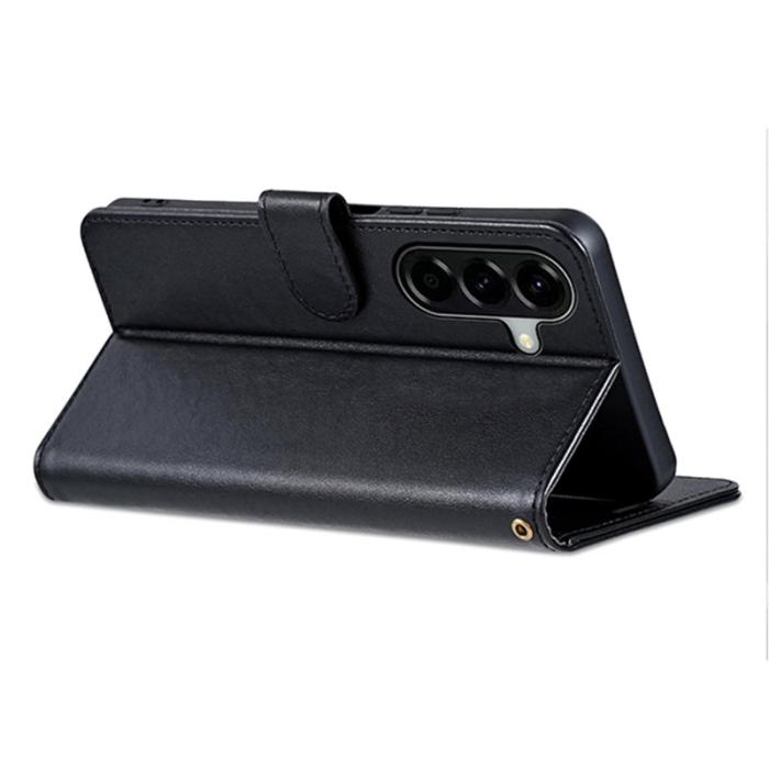 AZNS - AZNS Samsung Galaxy A17 Plånboksfodral Anti-Scratch Konstläder - Svart