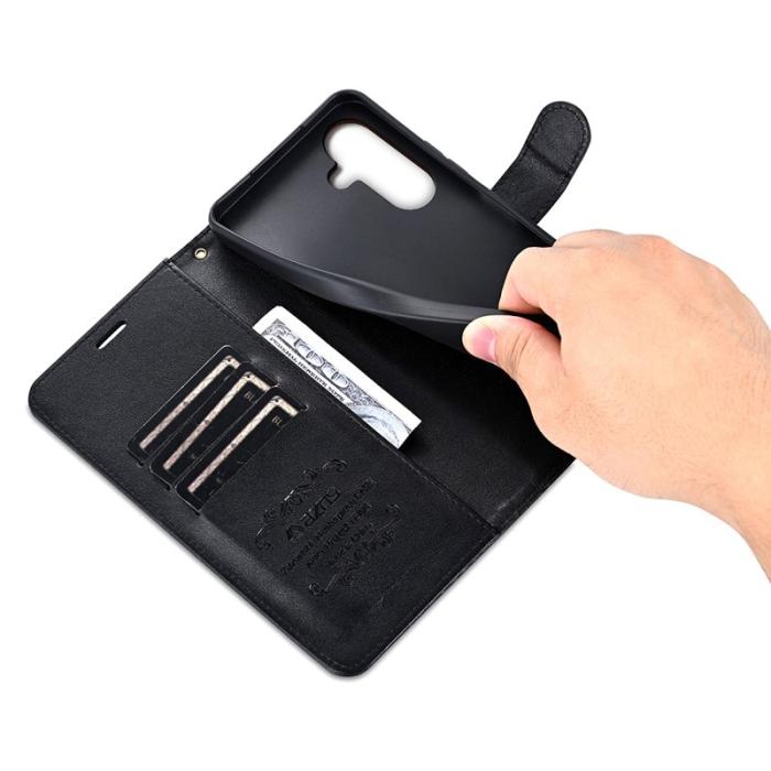 AZNS - AZNS Samsung Galaxy A17 Plånboksfodral Anti-Scratch Konstläder - Svart