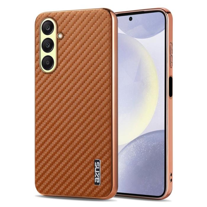 AZNS - AZNS Samsung Galaxy A17 Fodral Electroplating PU + TPU - Brun