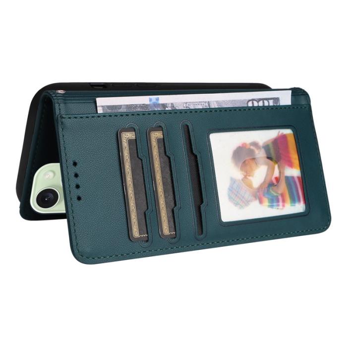 BETOPNICE - BETOPNICE iPhone 15 Plus Plånboksfodral - Detachable Konstläder- Blå