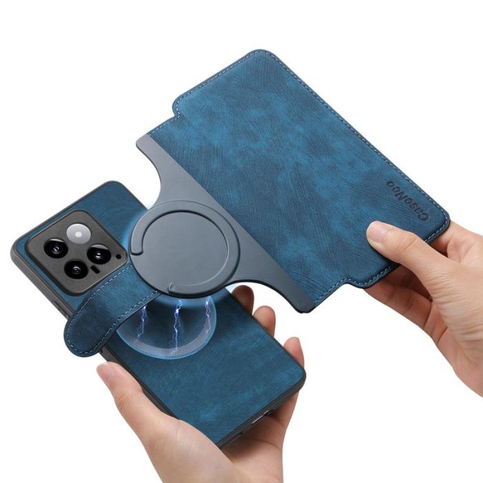 CASENEO - CASENEO Xiaomi 14 Plånboksfodral Konstläder - Blå