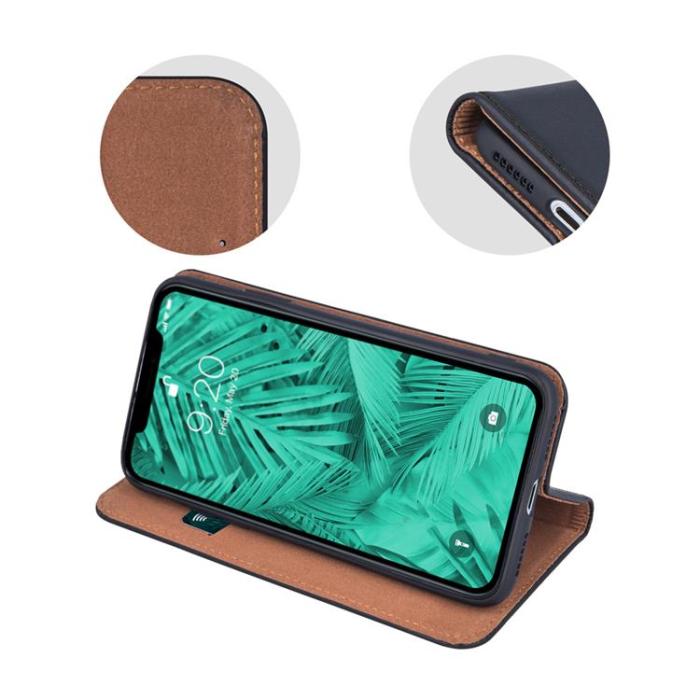 OEM - Galaxy A54 5G Plånboksfodral Äkta Läder Smart Pro - Svart