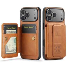 FIERRE SHANN - FIERRE SHANN 024 iPhone 17 Pro Fodral KonstL&auml;der - Brun