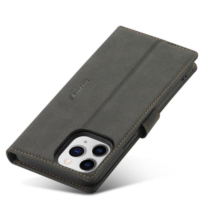 FORWENW - FORWENW iPhone 13 Plånboksfodral i Konstläder - Svart