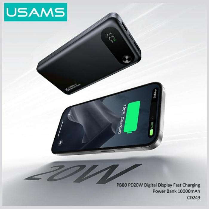 USAMS - USAMS Powerbank 10000mAh 20W PB80
