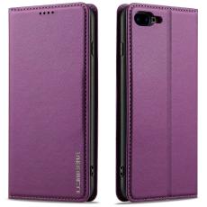 LC.imeeke - LC.IMEEKE L1 Series iPhone 8 Plus Pl&aring;nboksfodral Konstl&auml;der - Lila