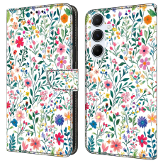 A-One Brand - Galaxy A17 5G Plånboksfodral Pattern Printing - Small Flowerbed