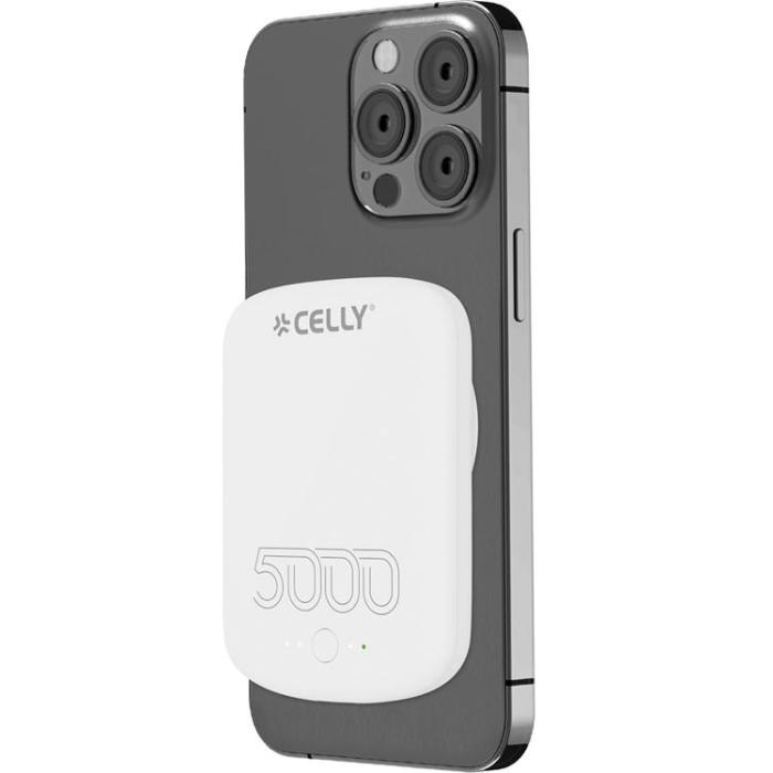 Celly - Celly PowerBank 10W MagSafe Trådlös laddning 5000mAh
