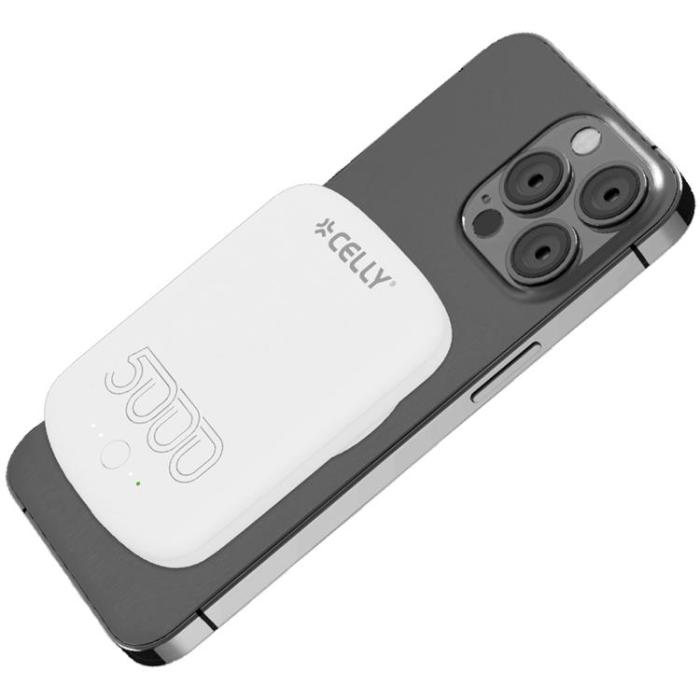 Celly - Celly PowerBank 10W MagSafe Trådlös laddning 5000mAh