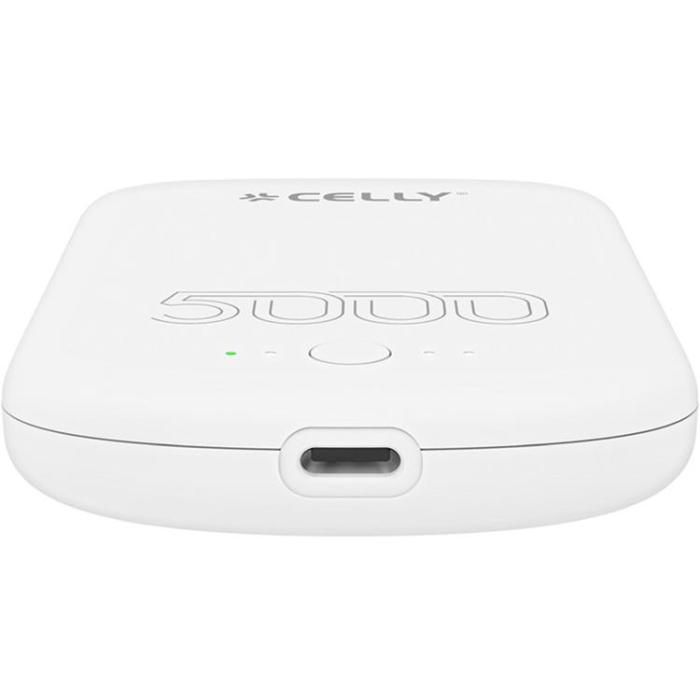 Celly - Celly PowerBank 10W MagSafe Trådlös laddning 5000mAh