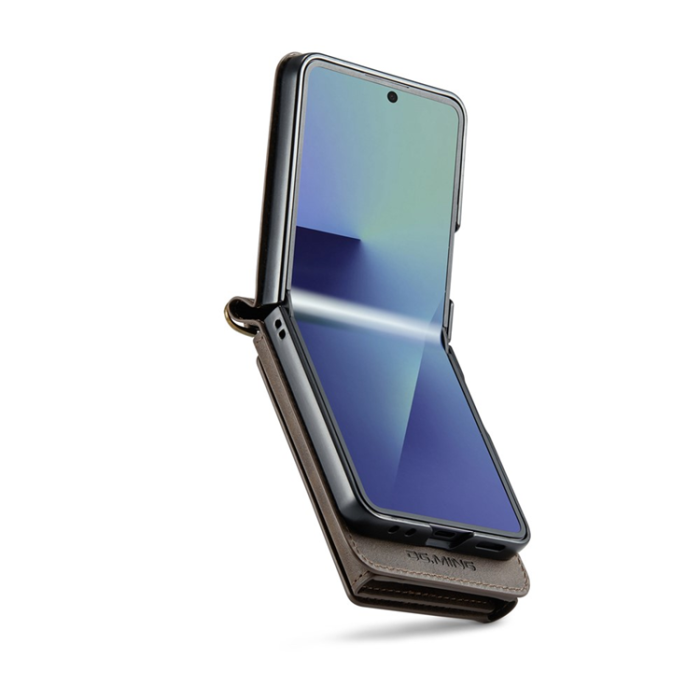 DG.MING - DG.MING Galaxy Z Flip 7 Mobilskal RFID Blocking M5 - Kaffe