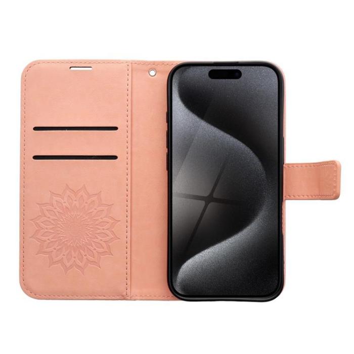OEM - iPhone 16 Pro Plånboksfodral Mezzo Mandala - Peach Fuzz