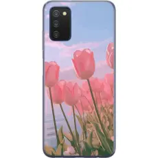 Gustaf - Mobilskal till Samsung Galaxy A03s med Rosa Tulpaner