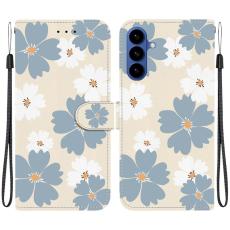 OEM - Samsung Galaxy S26 Fodral M&ouml;nstertryck Konstl&auml;der St&auml;ll - Bl&aring; Daisy