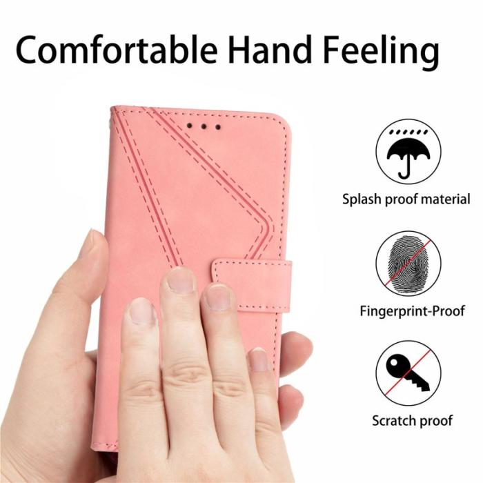 OEM - Samsung Galaxy S26 Ultra Skal PU Läder Flip Fodral - Rosa