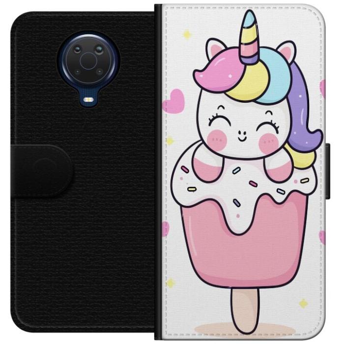 iSecrets - Plånboksfodral till Nokia G20 med Glad enhörning