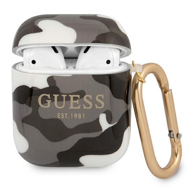 Guess Camo Collection Skal AirPods - Svart | 2353 | AlltMobil