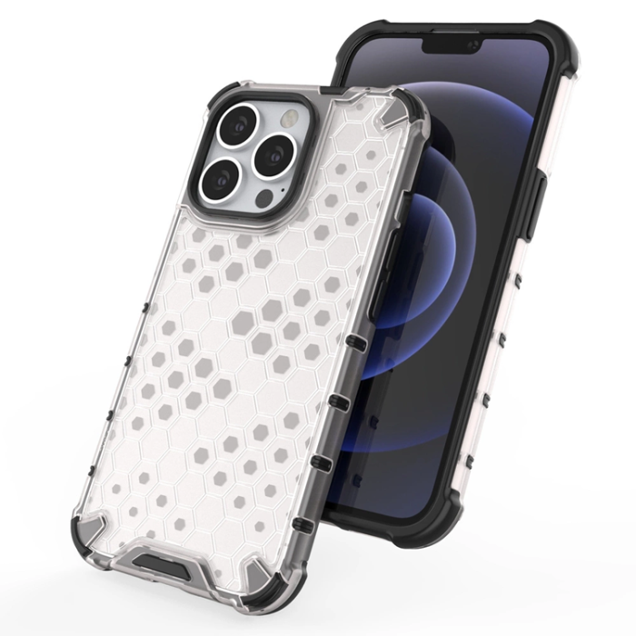 OEM - iPhone 13 Pro Mobilskal Honeycomb Armor - Transparent