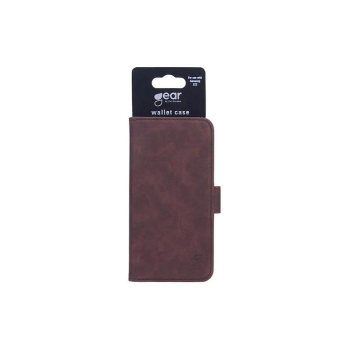 UTGATT1 - GEAR Nubuck PU Mobilfodral Galaxy S22 - Brun