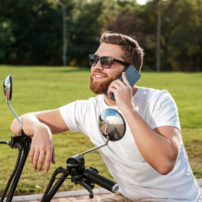 UTGATT1 - P Smart (2019) Plånboksfodral Canvas Nylon - Blå
