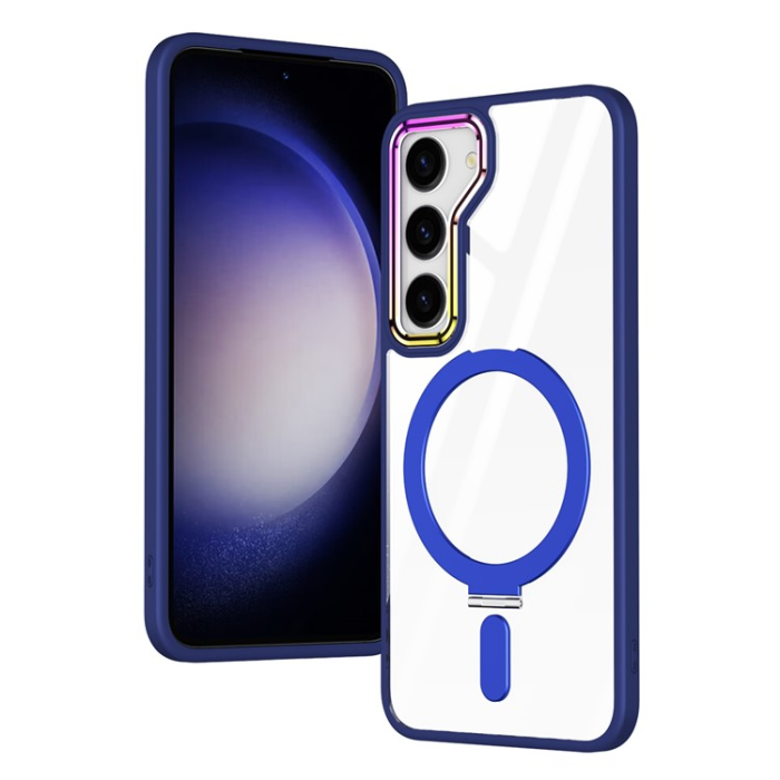 OEM - Galaxy S23 Plus Mobilskal Magsafe Kickstand Magnetic - Marinblå