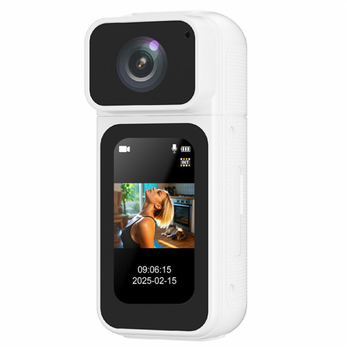 OEM - Mini Action WiFi TumKamera 2.7K Ultra HD 1.47 tums Skärm S80 - Vit