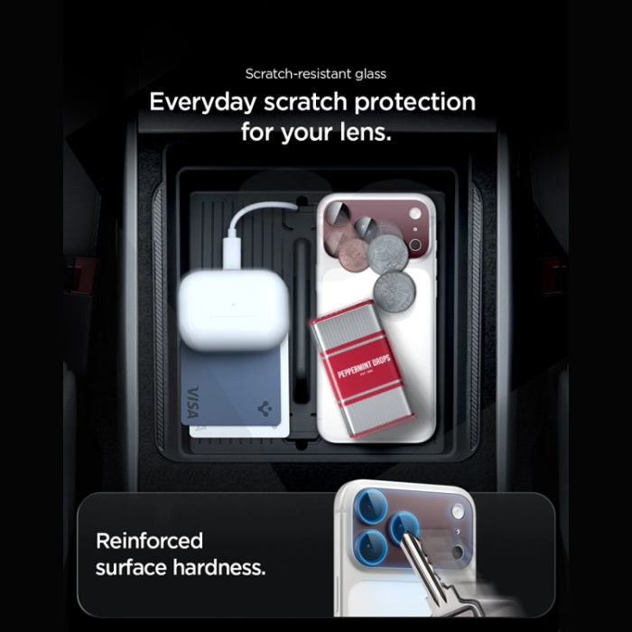 Spigen - Spigen Härdat Glas Kameralinsskydd För iPhone 18 Pro Max EZ Fit Optik Pro XL