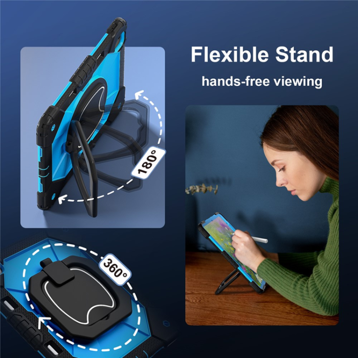 A-One Brand - iPad Air 13(2025/2024) Skal Kickstand - Svart/Blue