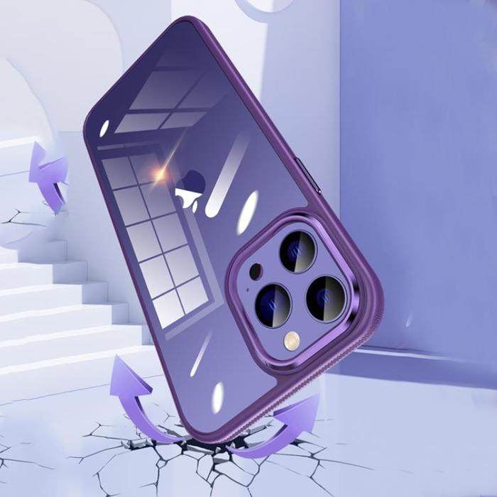 OEM - iPhone 14 Pro Mobilskal Metall Kamera - Lila