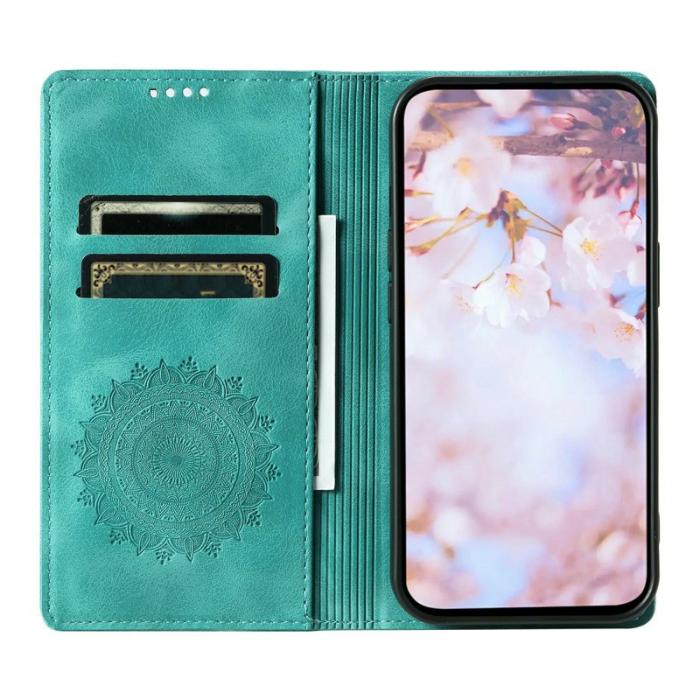 OEM - Samsung Galaxy S26 Plånboksfodral Magnetisk Stängning Konstläder Mintgrön