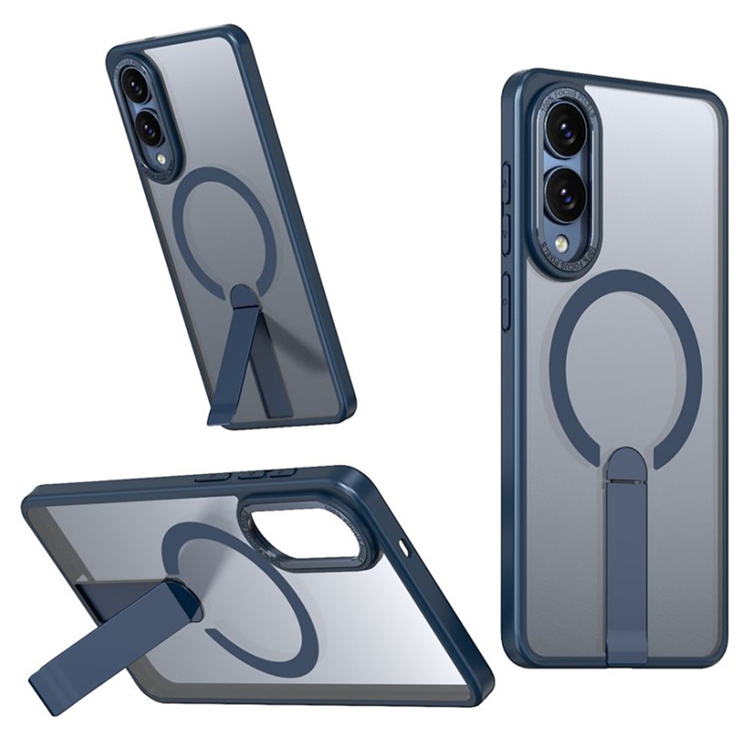 Galaxy S25 Edge Mobilskal MagSafe Kickstand Acrylic - Blå | 2353 | AlltMobil