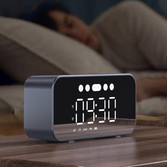 Dudao - Dudao Högtalare Och Klocka Bluetooth - Silver