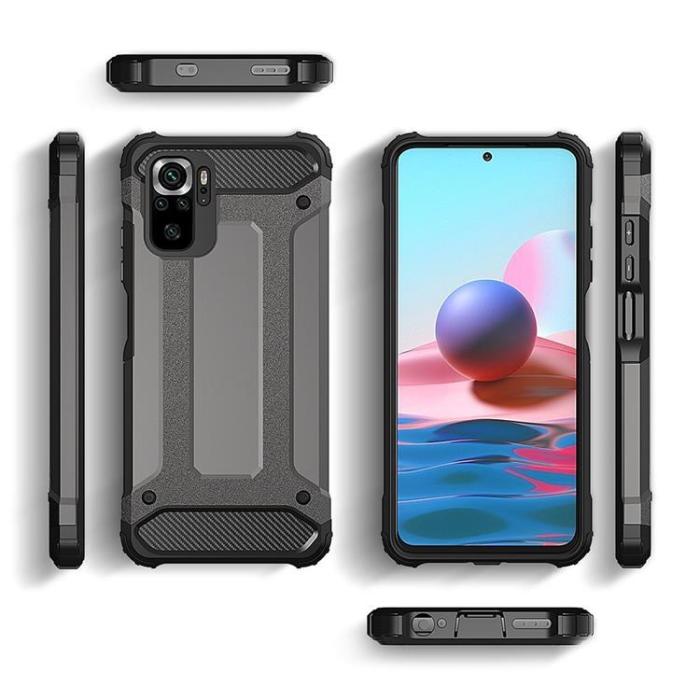 OEM - Xiaomi Poco M4 Pro 5G Skal Hybrid Armor - Blå