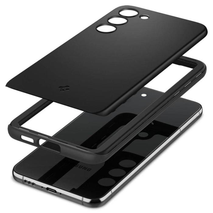 Spigen - Spigen Galaxy S23 Skal Thin Fit - Svart